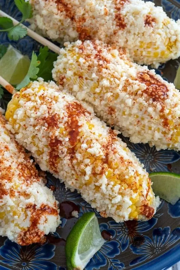 Elote — street corn with chile and cheese