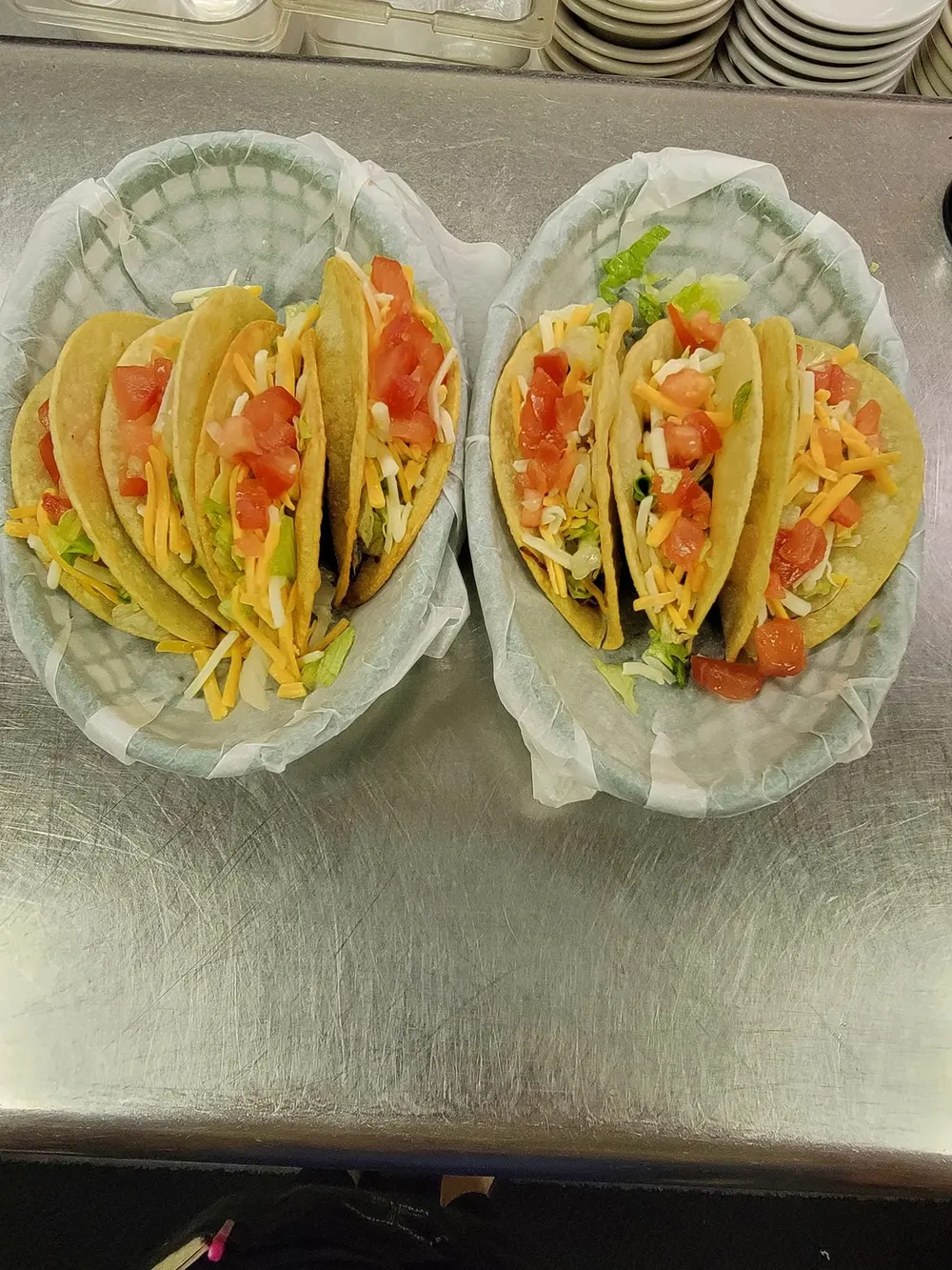 Three carne asada street tacos
